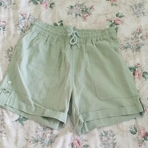 Women's Light Green Shorts